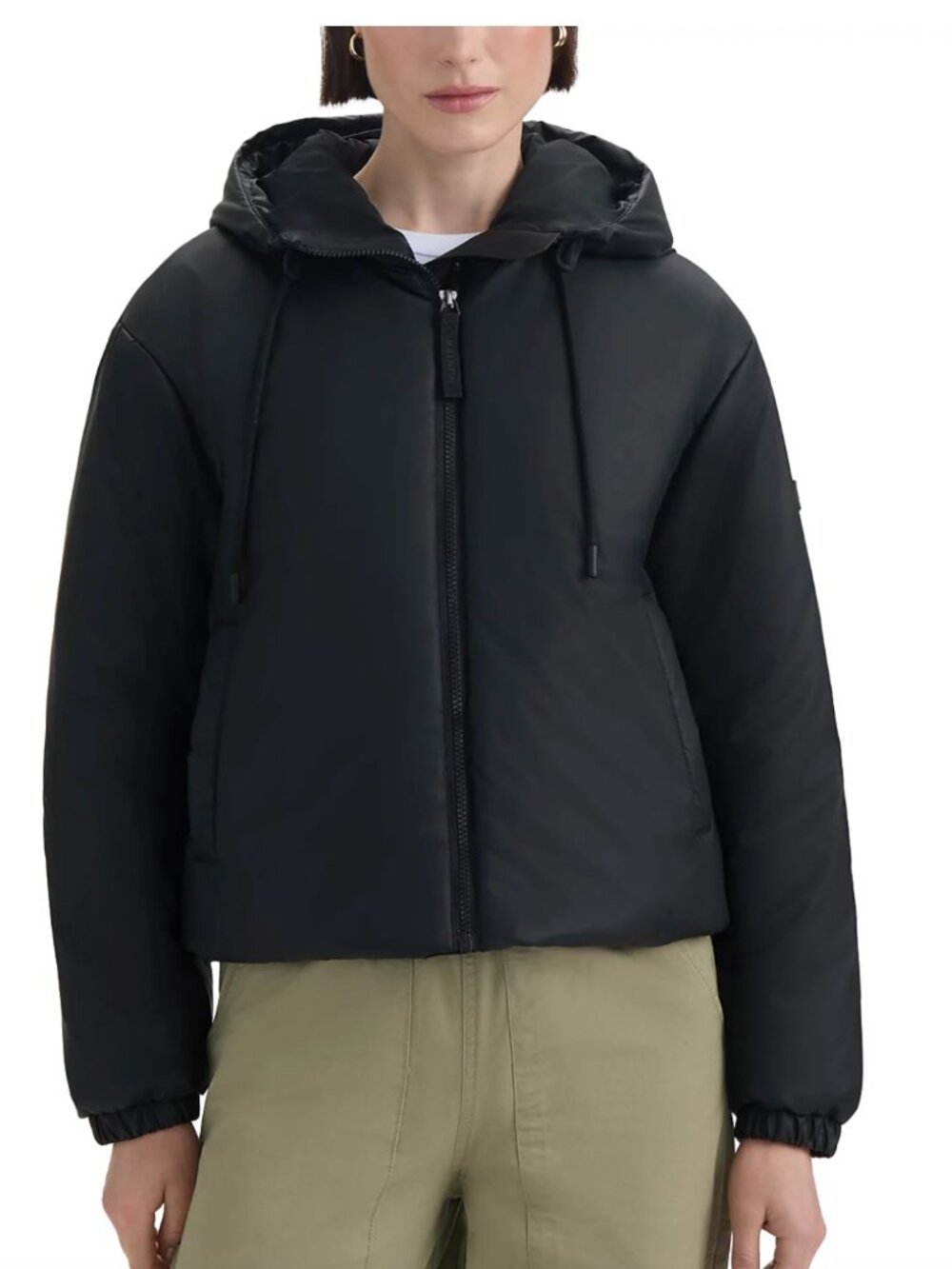 NWT HUNTER BLACK LEAH PUFFER COAT SIZE M WATER RESISTANT $229